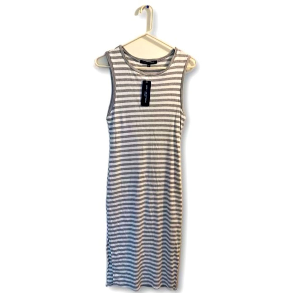 *NWT* Womens One Clothing size Medium fitted striped midi dress